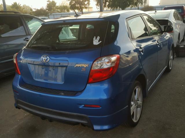 2T1KE40E59C025105 - 2009 TOYOTA COROLLA MA BLUE photo 4