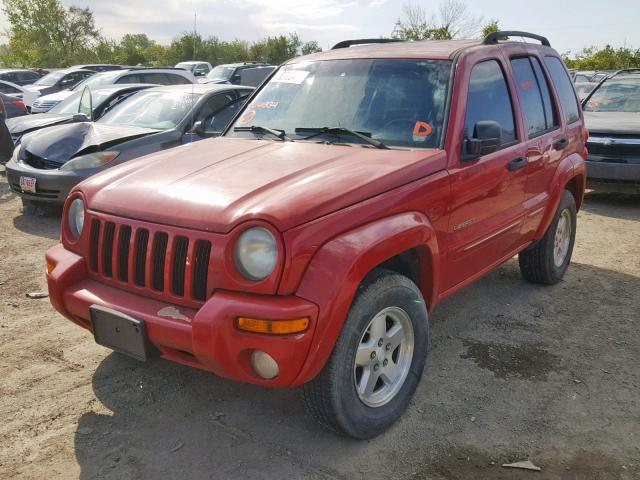 1J4GL58K94W141834 - 2004 JEEP LIBERTY LI RED photo 2