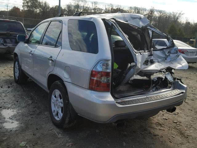 2HNYD188X6H507011 - 2006 ACURA MDX TOURIN SILVER photo 3