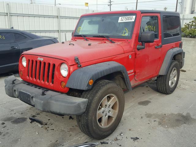 1C4AJWAGXCL158803 - 2012 JEEP WRANGLER S RED photo 2