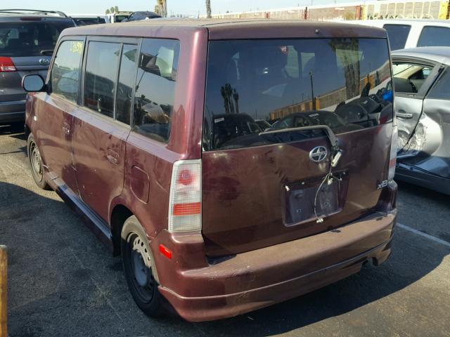 JTLKT334940141868 - 2004 TOYOTA SCION XB Bordo foto 3