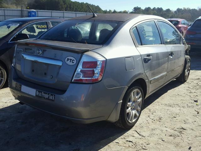 3N1AB6AP4BL639729 - 2011 NISSAN SENTRA 2.0 GRAY photo 4