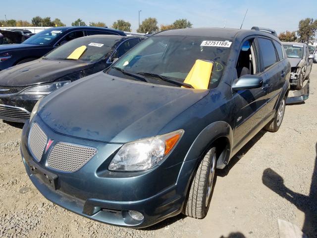 5Y2SL65858Z403545 - 2008 PONTIAC VIBE BLUE photo 2