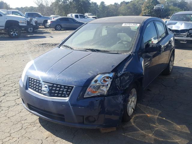 3N1AB61E08L747675 - 2008 NISSAN SENTRA 2.0 BLUE photo 2