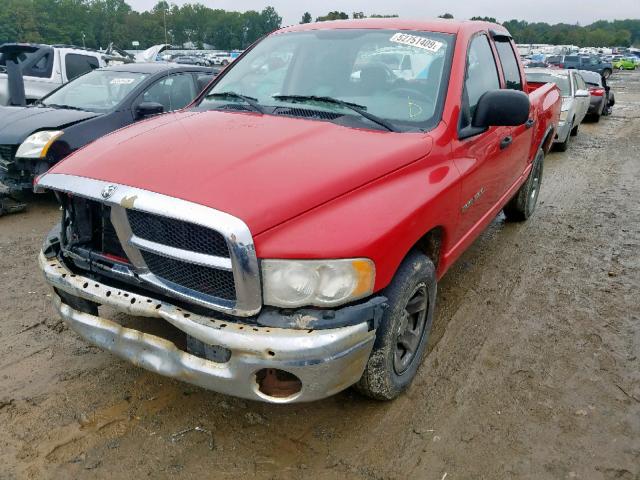 1D7HA18N34J271503 - 2004 DODGE RAM 1500 S RED photo 2