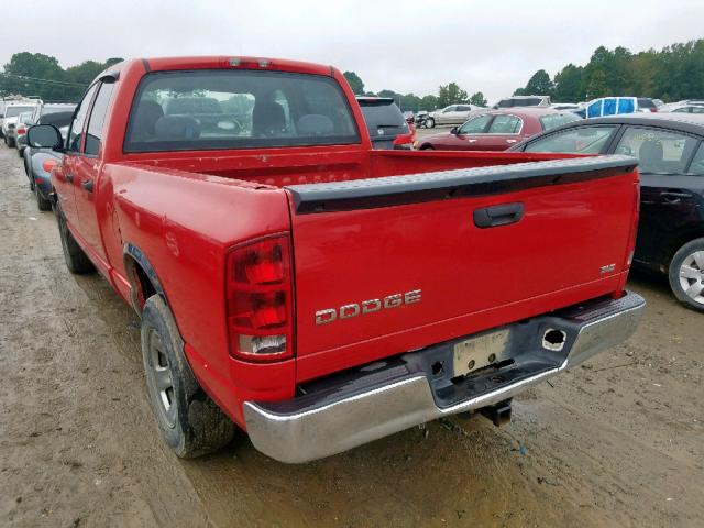 1D7HA18N34J271503 - 2004 DODGE RAM 1500 S RED photo 3