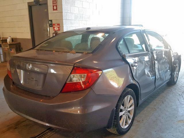 2HGFB2F9XCH528796 - 2012 HONDA CIVIC EXL 灰色 照片 4