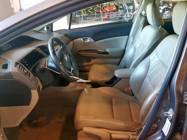 2HGFB2F9XCH528796 - 2012 HONDA CIVIC EXL 灰色 照片 5