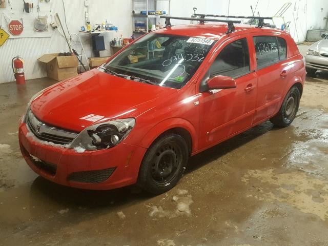 W08AR671485094032 - 2008 SATURN ASTRA XE RED photo 2