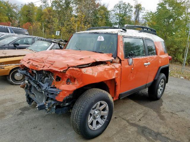 JTEBU4BF9EK192628 - 2014 TOYOTA FJ CRUISER ORANGE photo 2