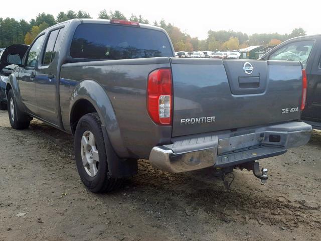 1N6AD09W18C444771 - 2008 NISSAN FRONTIER C GRAY photo 3