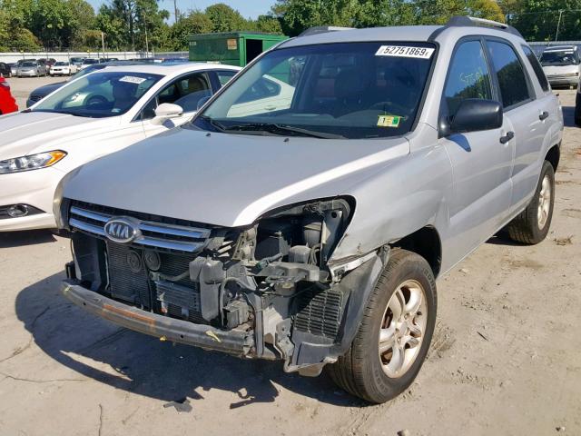 KNDJF723877320042 - 2007 KIA SPORTAGE E SILVER photo 2