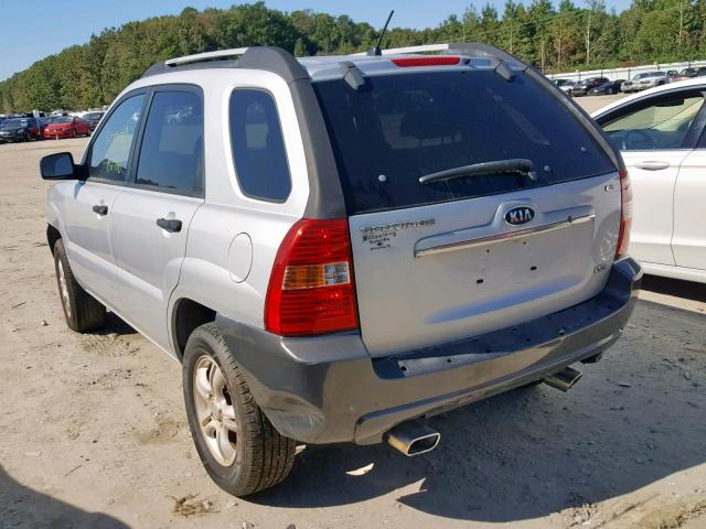 KNDJF723877320042 - 2007 KIA SPORTAGE E SILVER photo 3