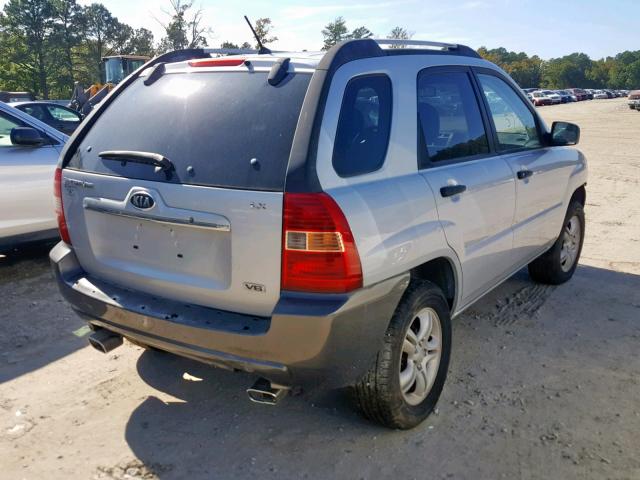 KNDJF723877320042 - 2007 KIA SPORTAGE E SILVER photo 4