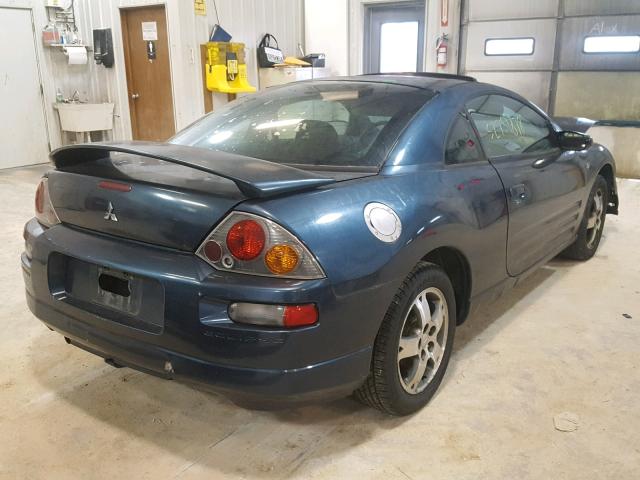 4A3AC44G94E042389 - 2004 MITSUBISHI ECLIPSE GS BLUE photo 4