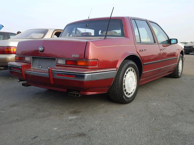 1G6KY53B5MU804968 - 1991 CADILLAC SEVILLE TO RED photo 4