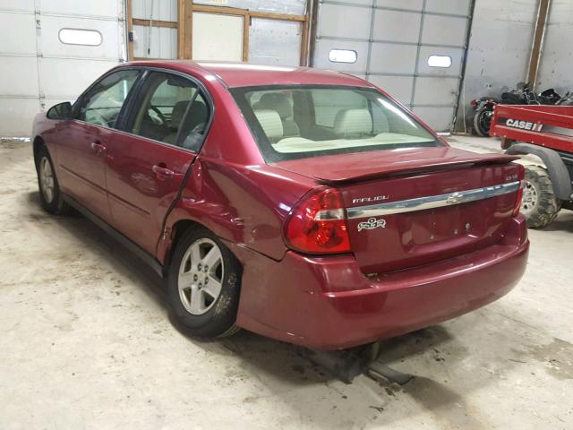 1G1ZT54805F182226 - 2005 CHEVROLET MALIBU LS 红色 照片 3