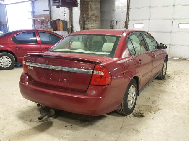 1G1ZT54805F182226 - 2005 CHEVROLET MALIBU LS 红色 照片 4