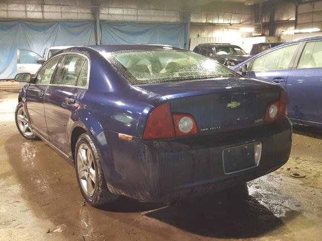 1G1ZC5E0XA4117060 - 2010 CHEVROLET MALIBU 1LT BLUE photo 3