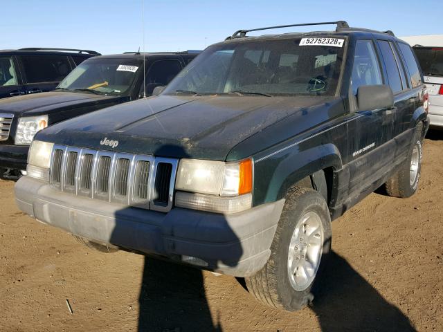 1J4GZ58Y4WC101927 - 1998 JEEP GRAND CHER GREEN photo 2