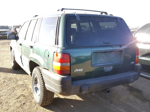 1J4GZ58Y4WC101927 - 1998 JEEP GRAND CHER GREEN photo 3