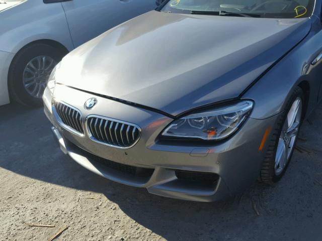 WBA6D0C53GG432490 - 2016 BMW 640 I GRAY photo 9