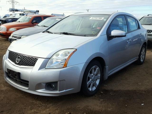 3N1AB6APXCL670162 - 2012 NISSAN SENTRA 2.0 SILVER photo 2