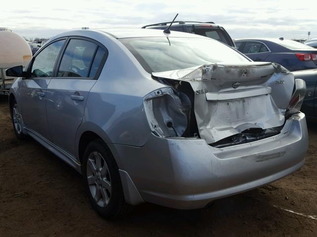 3N1AB6APXCL670162 - 2012 NISSAN SENTRA 2.0 SILVER photo 3