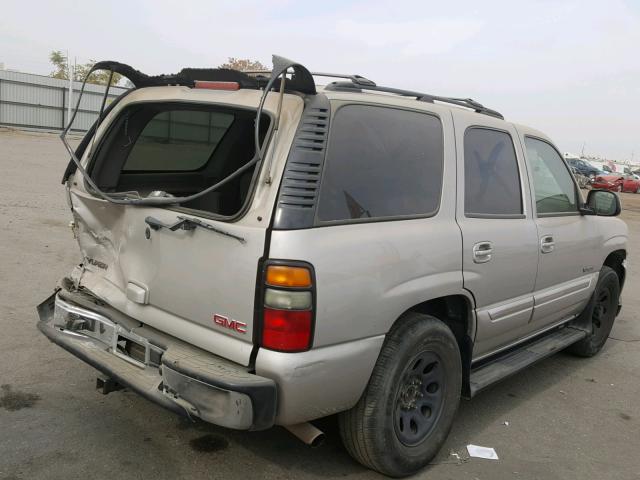 1GKEK13V24R196896 - 2004 GMC YUKON TAN photo 4