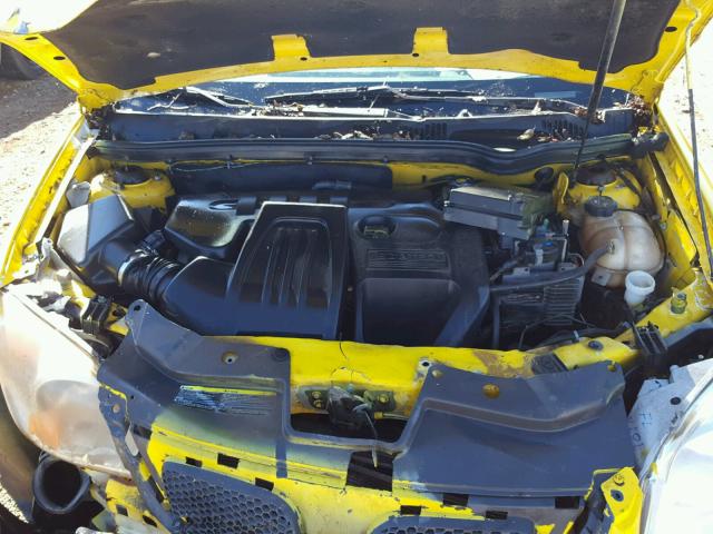 1G2AL18F787141259 - 2008 PONTIAC G5 YELLOW photo 7