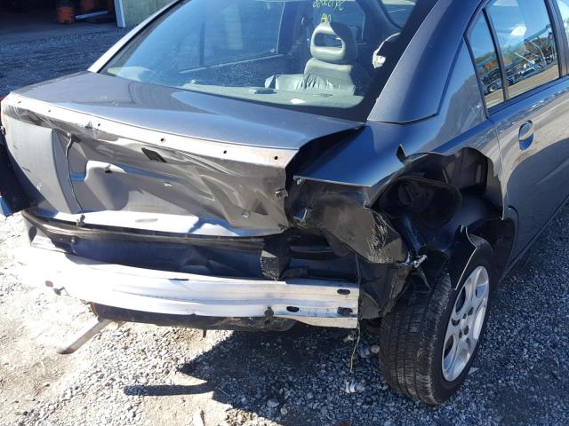 1G8AJ52F44Z195497 - 2004 SATURN ION LEVEL GRAY photo 9