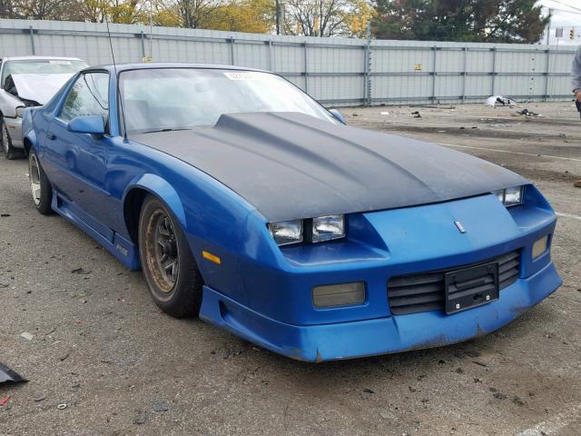 1G1FP23T5NL135769 - 1992 CHEVROLET CAMARO RS BLUE photo 1