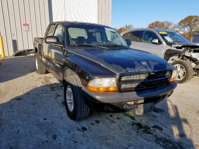 1B7GL2AN21S127706 - 2001 DODGE DAKOTA QUA BLACK photo 1