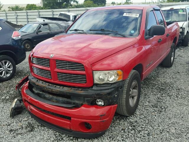 3D7HA18N72G146423 - 2002 DODGE RAM 1500 RED photo 2