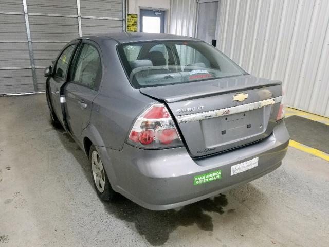 KL1TD5DE6BB141478 - 2011 CHEVROLET AVEO LS GRAY photo 3