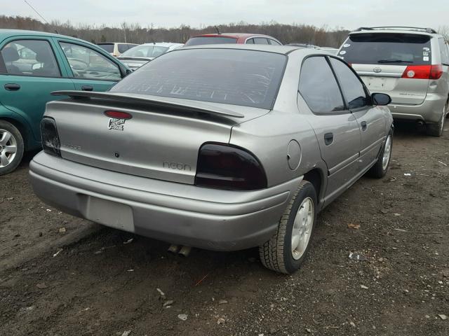 1B3ES47Y8WD672619 - 1998 DODGE NEON HIGHL GRAY photo 4