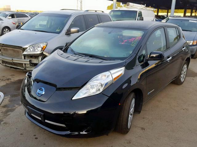 1N4BZ0CP2HC306740 - 2017 NISSAN LEAF S BLACK photo 2