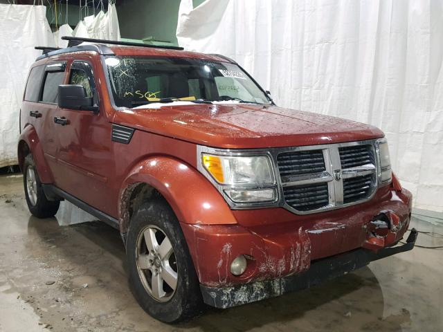 1D8GU28K18W178689 - 2008 DODGE NITRO SXT ORANGE photo 1