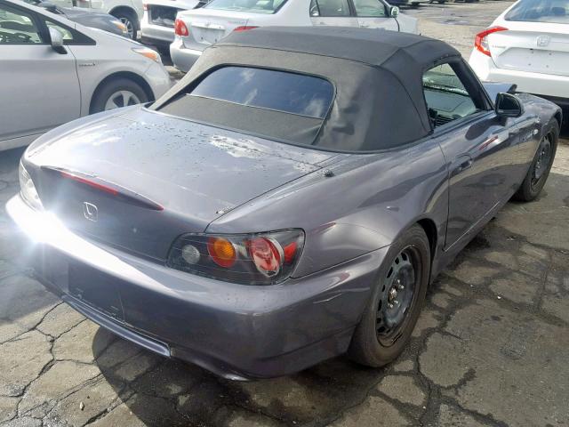 JHMAP21467S001146 - 2007 HONDA S2000 GRAY photo 4