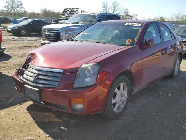 1G6DP567150152202 - 2005 CADILLAC CTS HI FEA MAROON photo 2