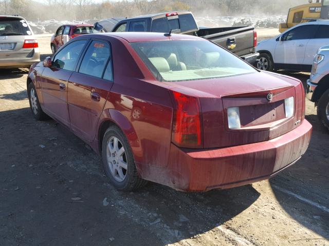 1G6DP567150152202 - 2005 CADILLAC CTS HI FEA MAROON photo 3