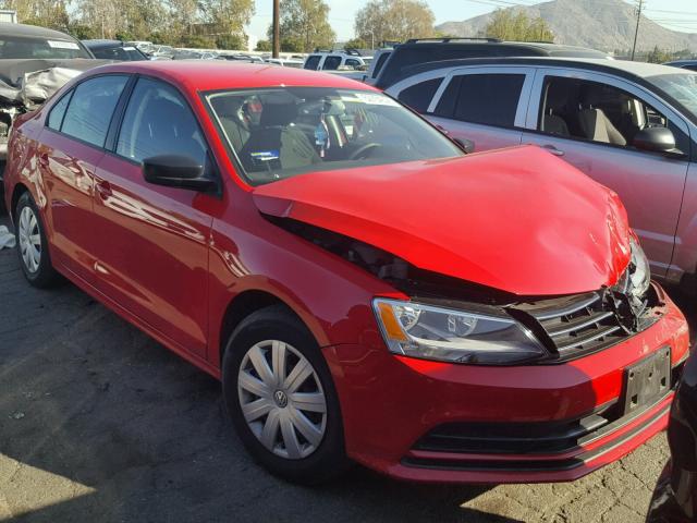 3VW2K7AJ7FM422210 - 2015 VOLKSWAGEN JETTA BASE RED photo 1