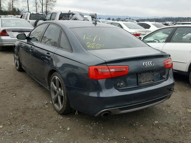 WAUHGAFC7EN117846 - 2014 AUDI A6 PRESTIG BLUE photo 3