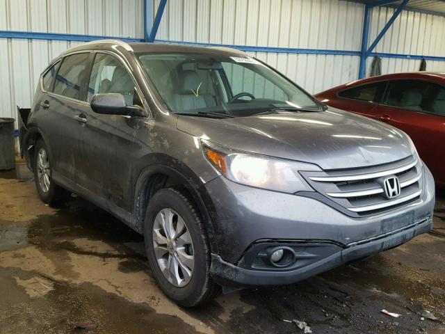 2HKRM4H74EH649086 - 2014 HONDA CR-V EXL GRAY photo 1