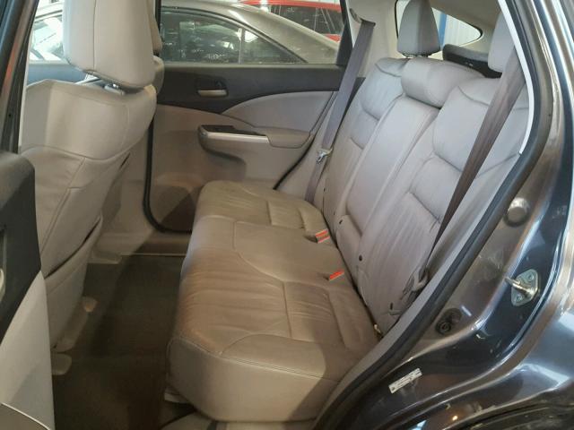 2HKRM4H74EH649086 - 2014 HONDA CR-V EXL GRAY photo 6