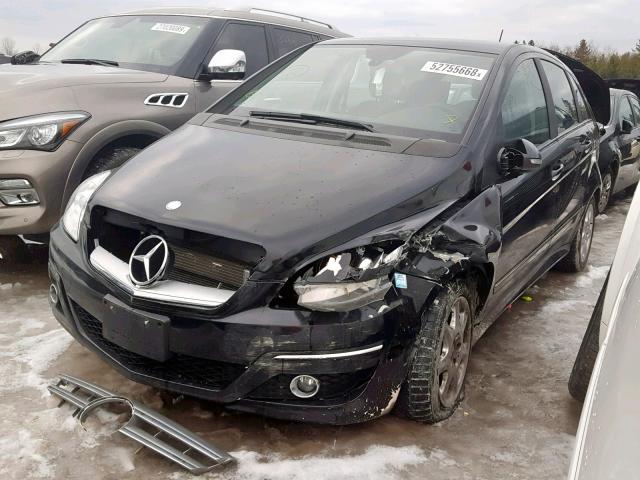 WDDFH33XX9J490831 - 2009 MERCEDES-BENZ B200 BLACK photo 2