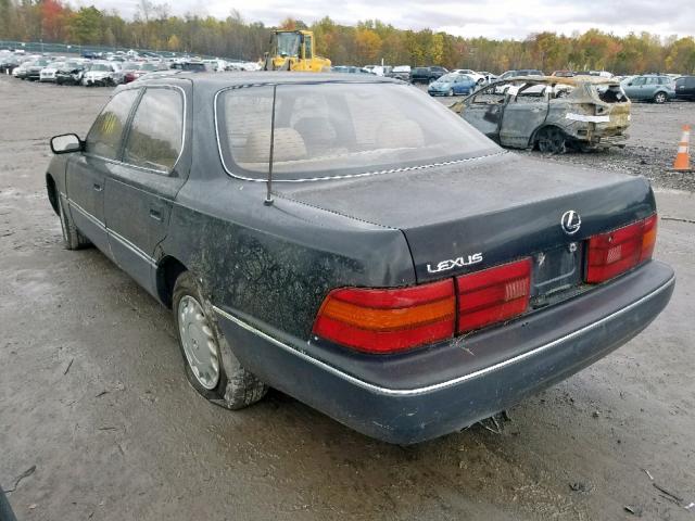 JT8UF11E1L0006702 - 1990 LEXUS LS 400 BLACK photo 3