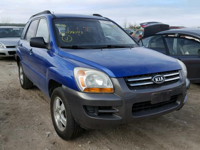 KNDJF724187479043 - 2008 KIA SPORTAGE L BLUE photo 1