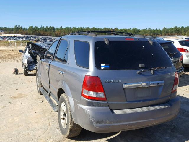 KNDJD733545254724 - 2004 KIA SORENTO EX GRAY photo 3