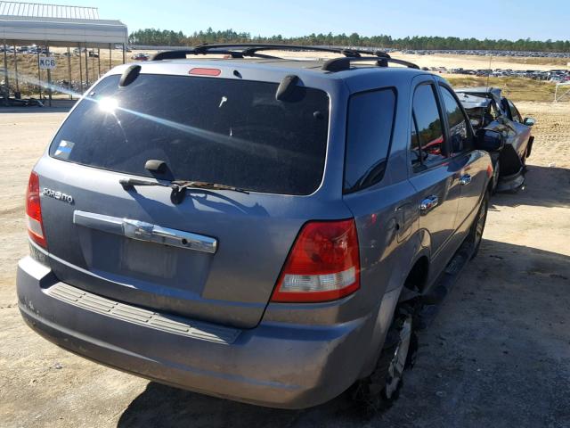 KNDJD733545254724 - 2004 KIA SORENTO EX GRAY photo 4